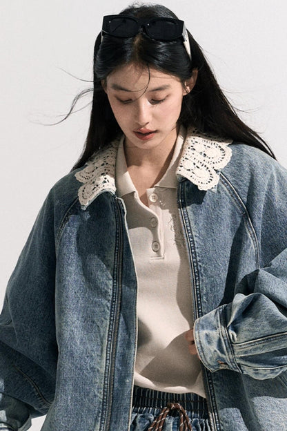 Vintage Braided Denim Jacket Set-Up