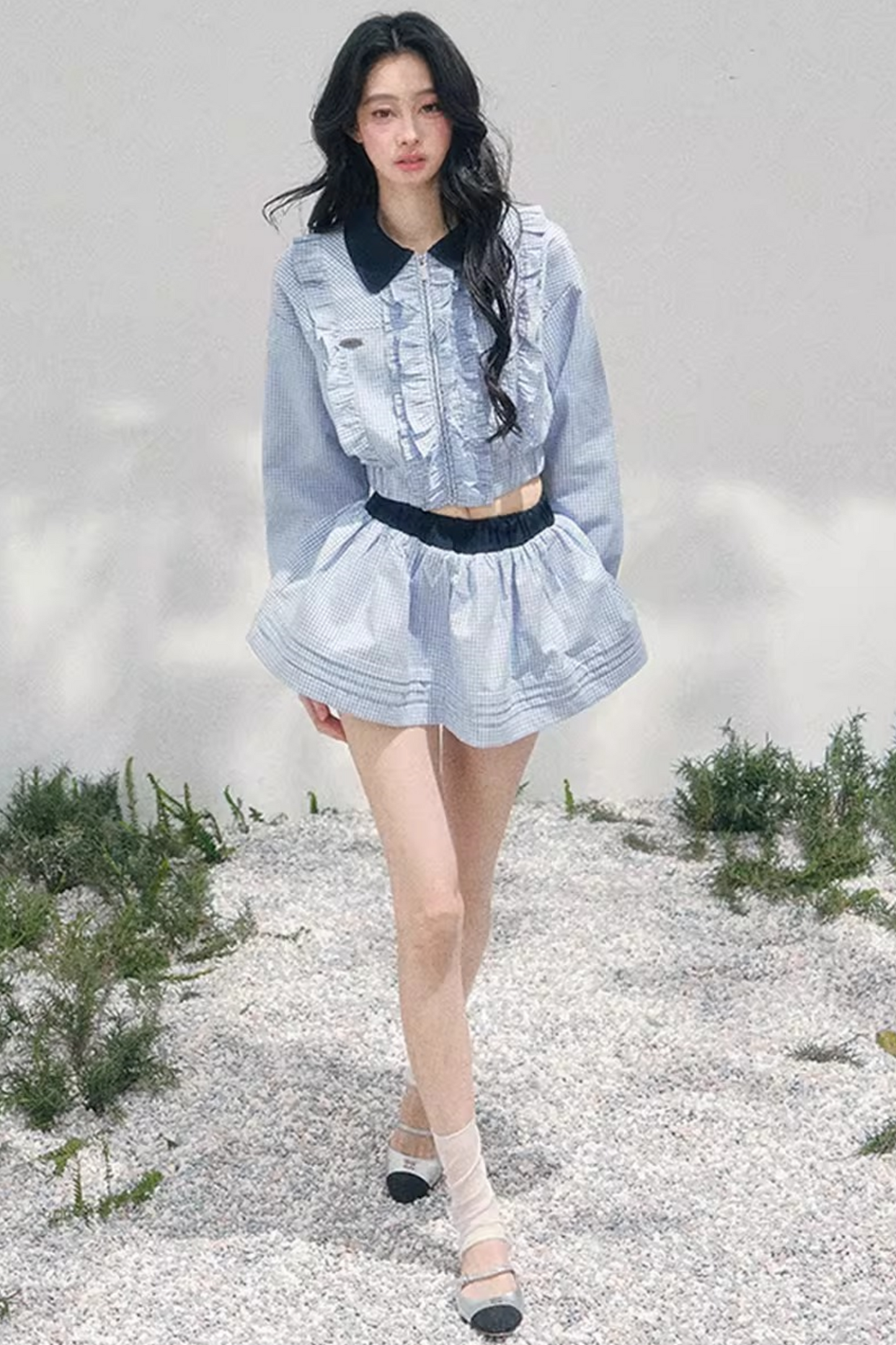 Plaid Academy Suit Set