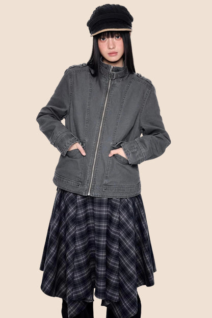 Washed Vintage Workwear Jacket