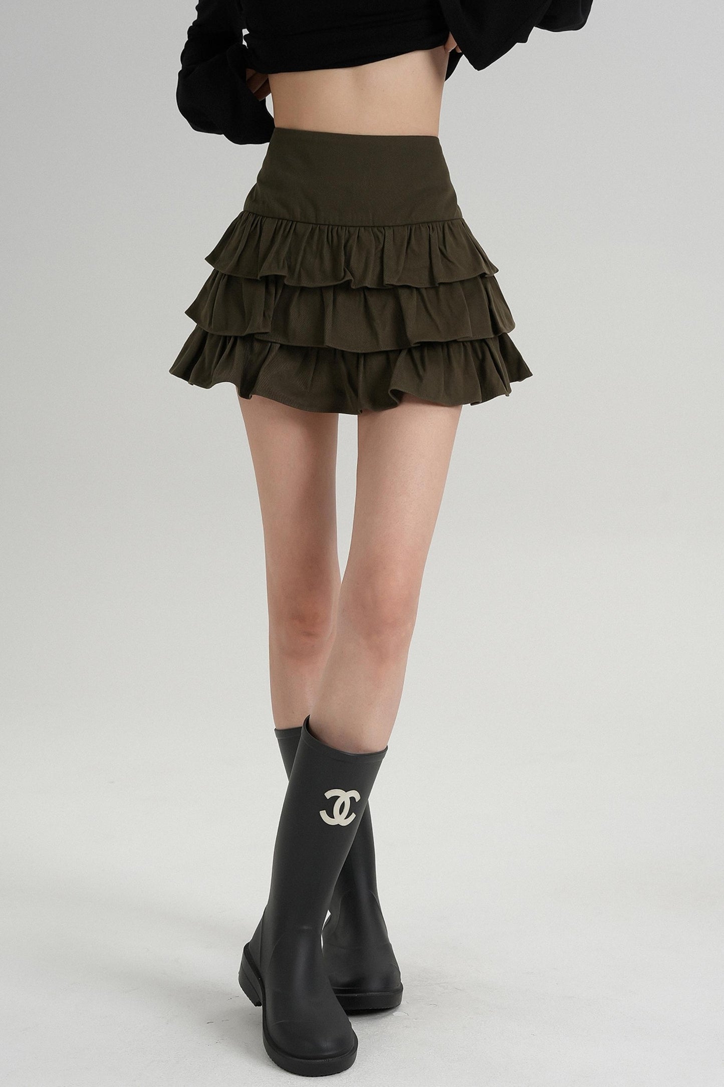 Classic High Waisted Pleated Skirt