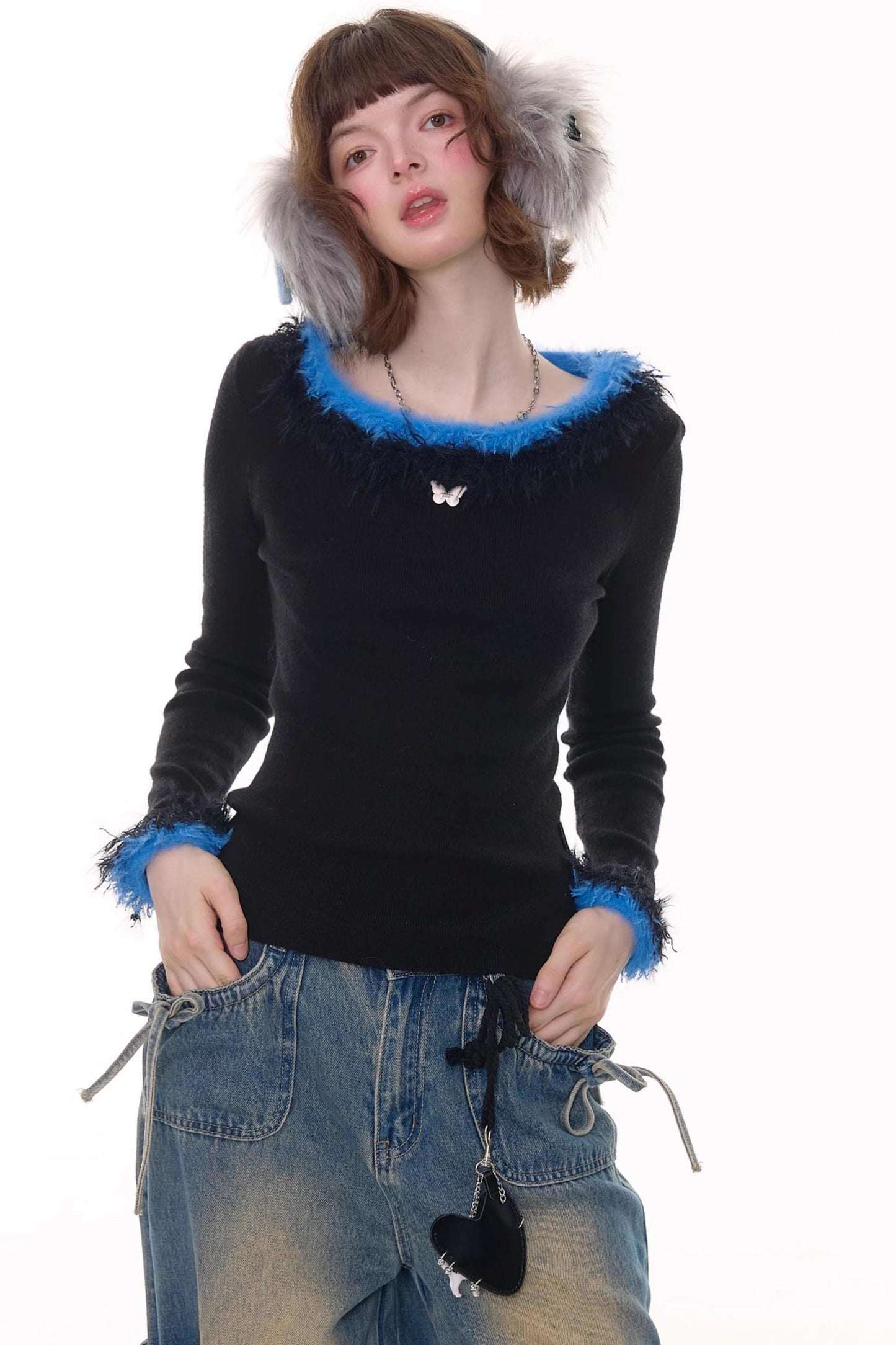 American Retro Knitted Sweater