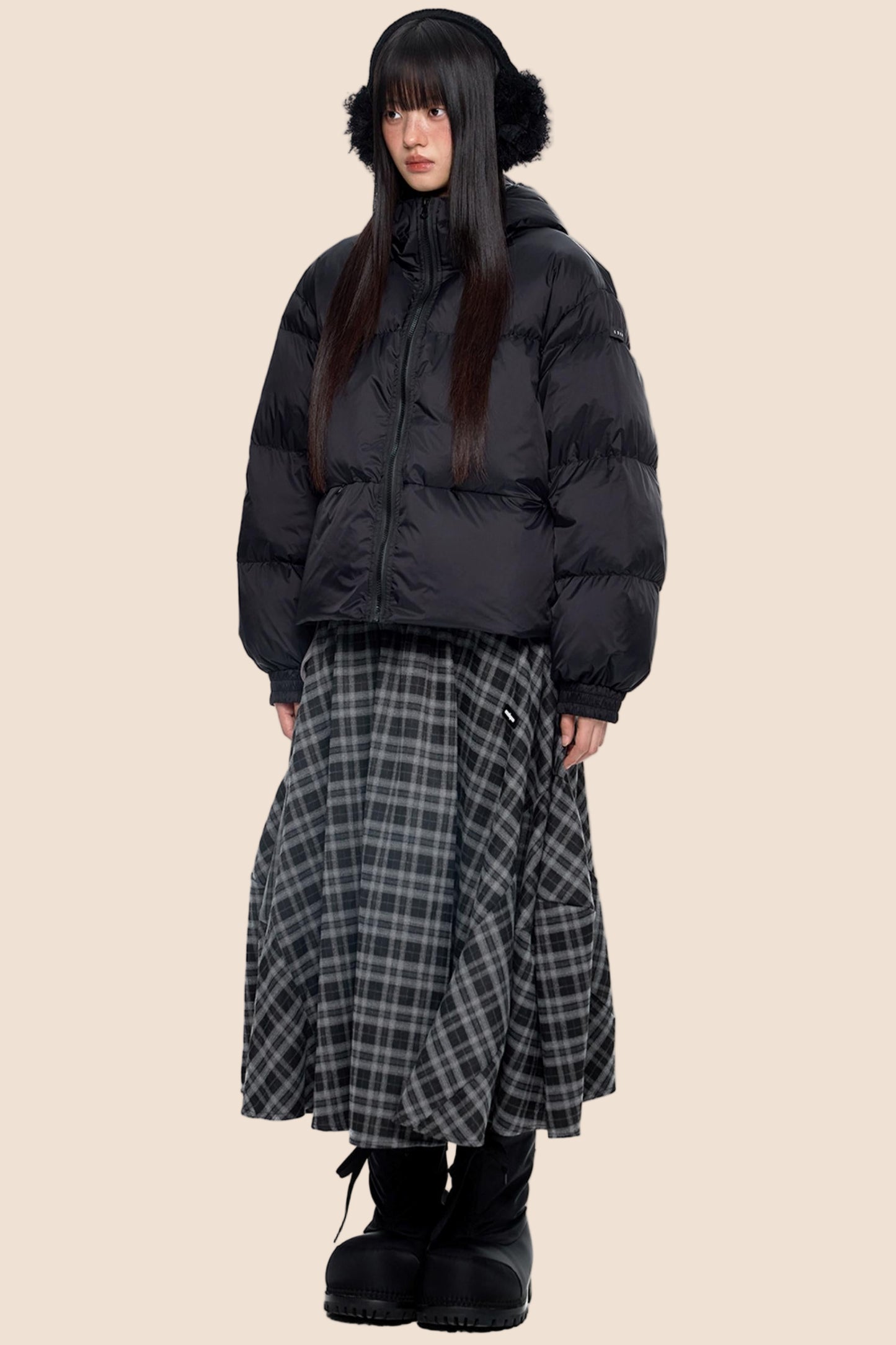 Winter White Short Down Jacket