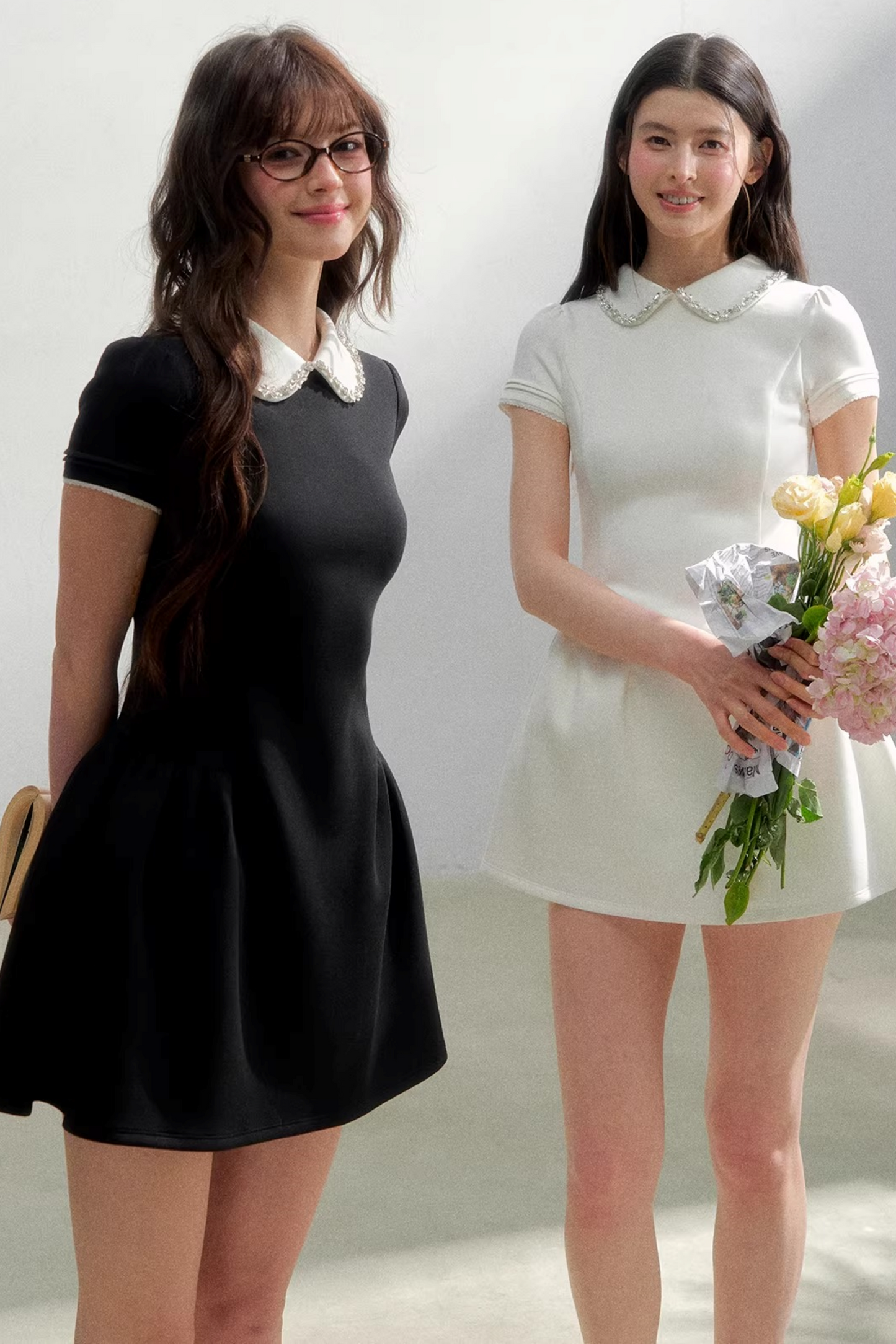 Retro-Strass-Prinzessinenkleid