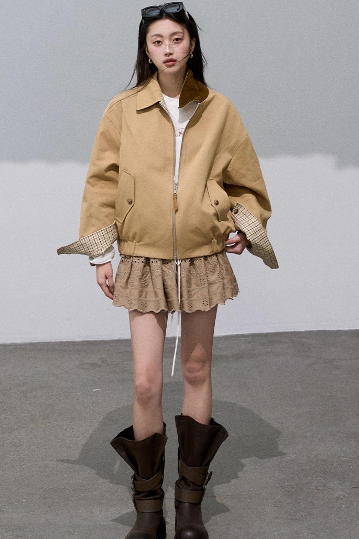 Lyocell Embroidered Puffy Cake Skirt