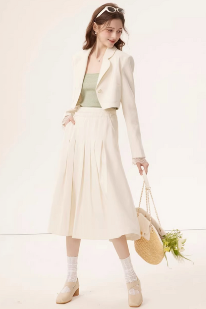 Ensemble Jupe et Blazer en Lin
