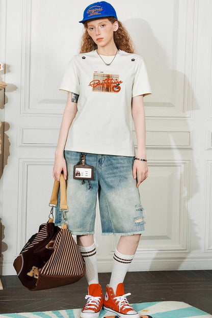 Vintage Embroidered Tee