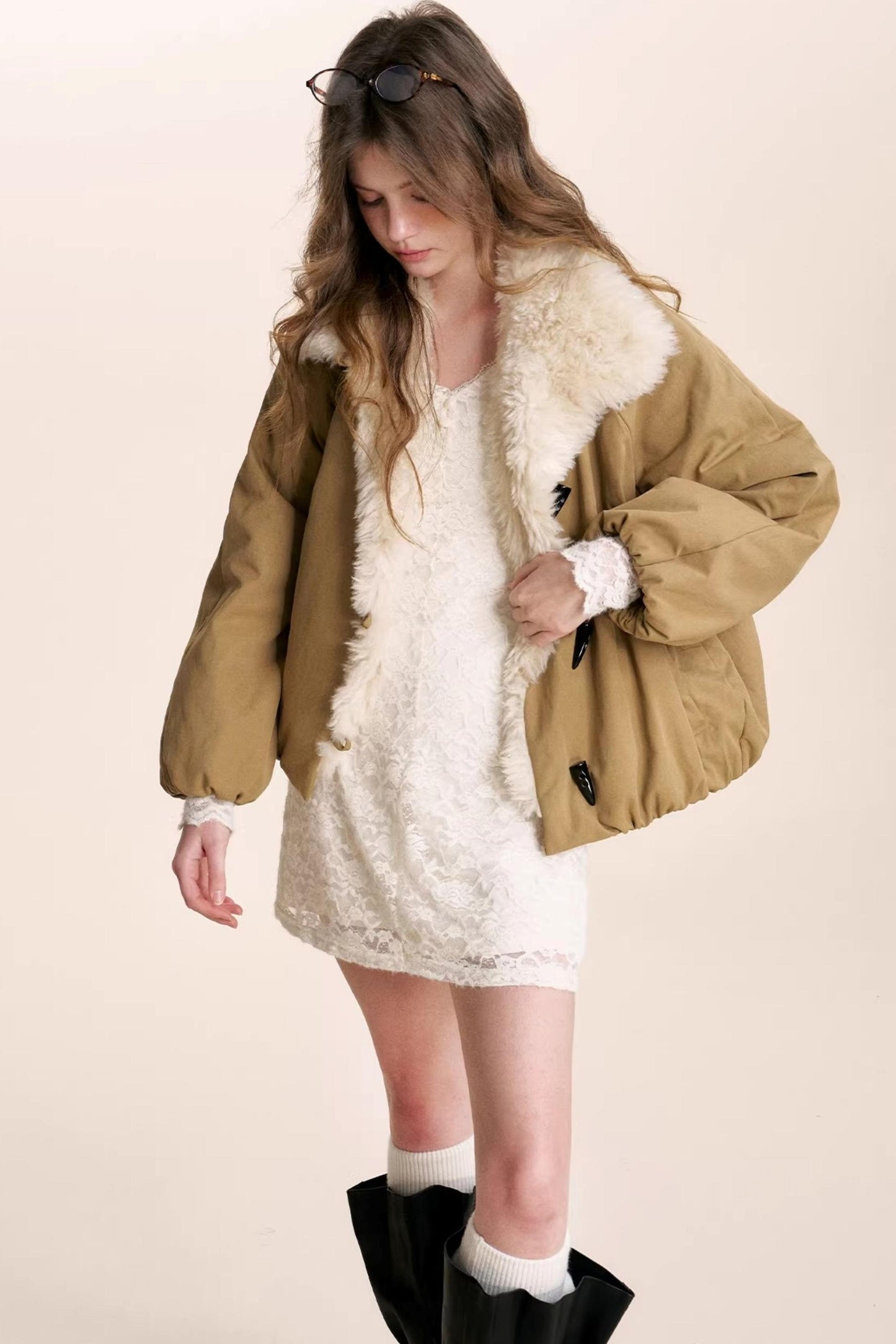 Romantic Lace Velvet Dress