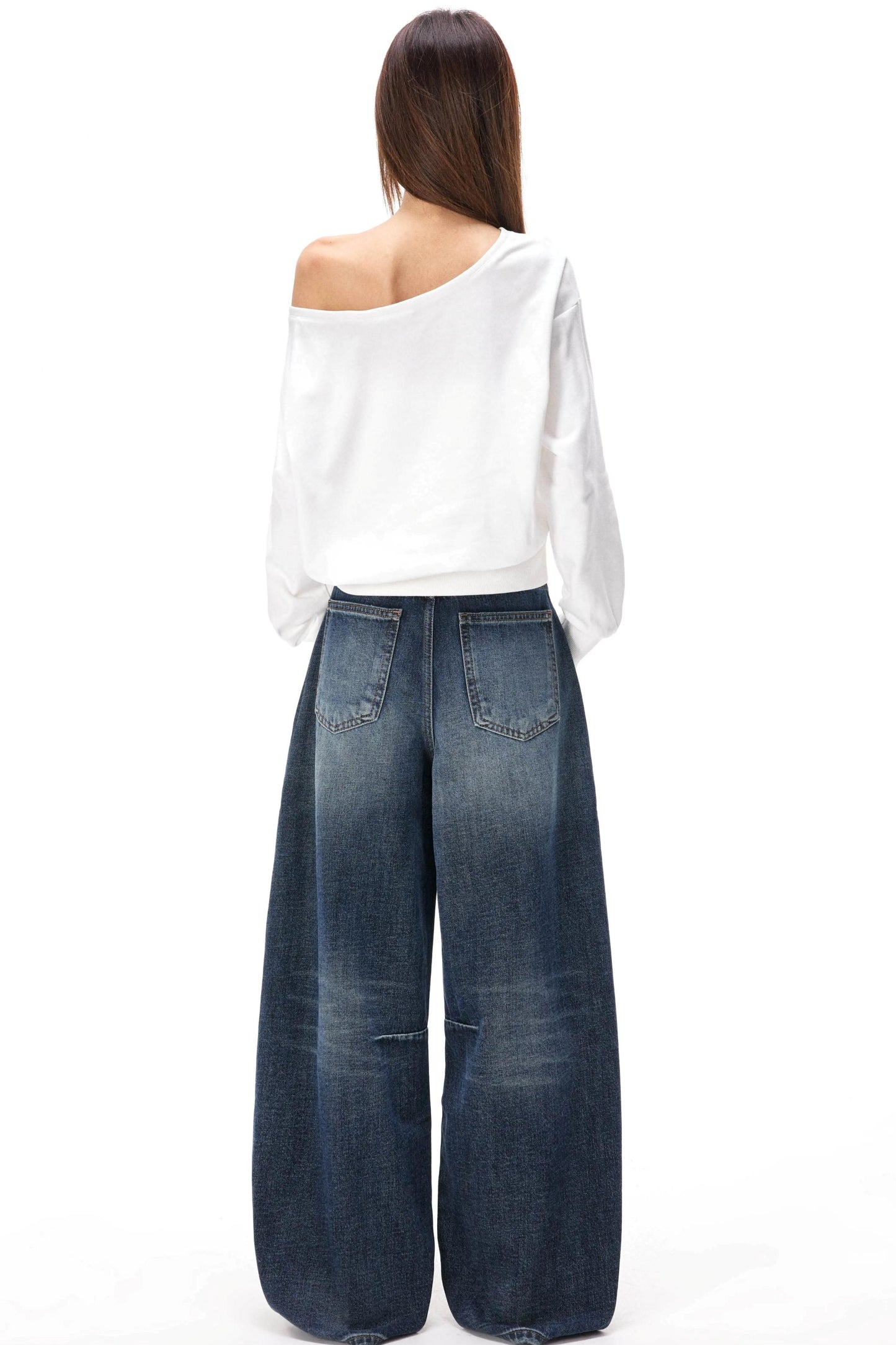 Asymmetrical Hollow Knit Sweater