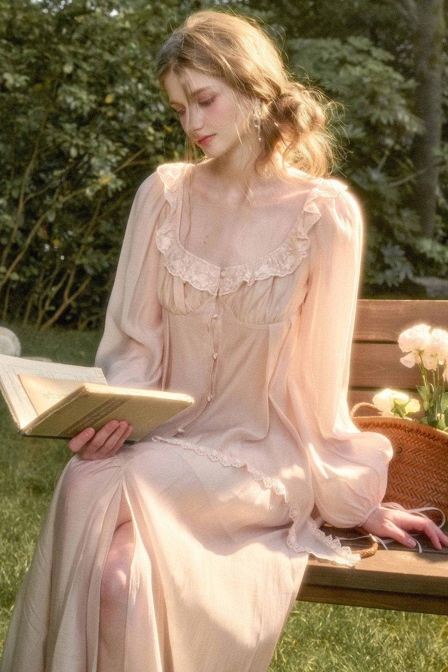 Elegant Vintage Tencel Air Fabric Two-Piece Set-Up