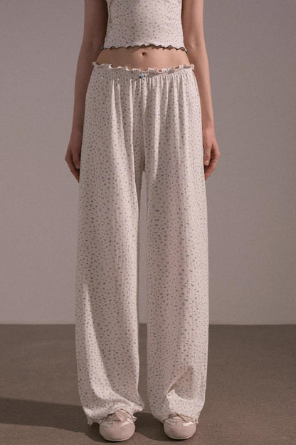 Autumn Floral Knitted Tops Set-Up