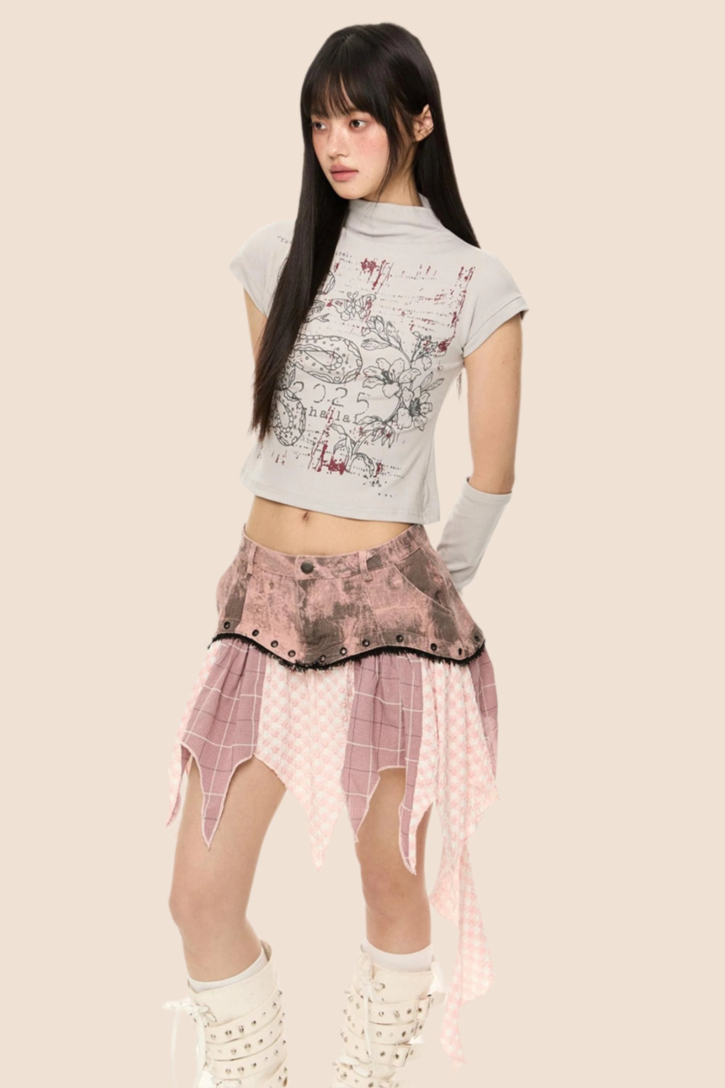 Slim Fit Short Sleeve Crop Tee