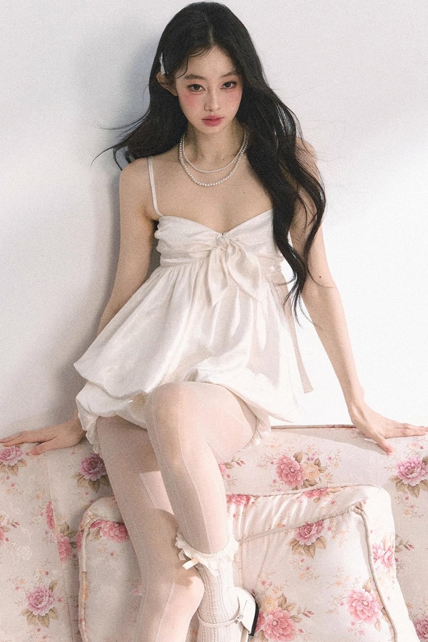 Floral Strap Two-Piece Summer Skirt Set-Up