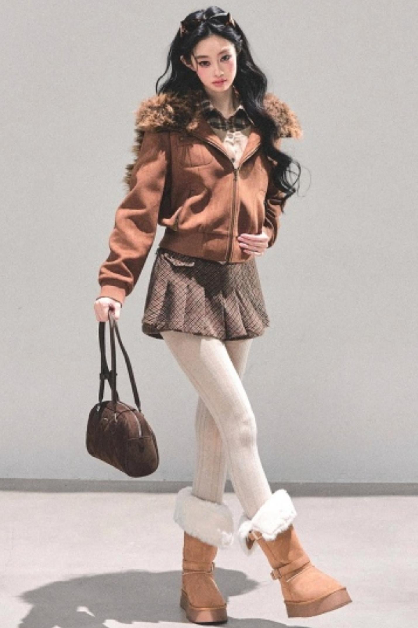 Floating Twilight Lamb Wool Coat