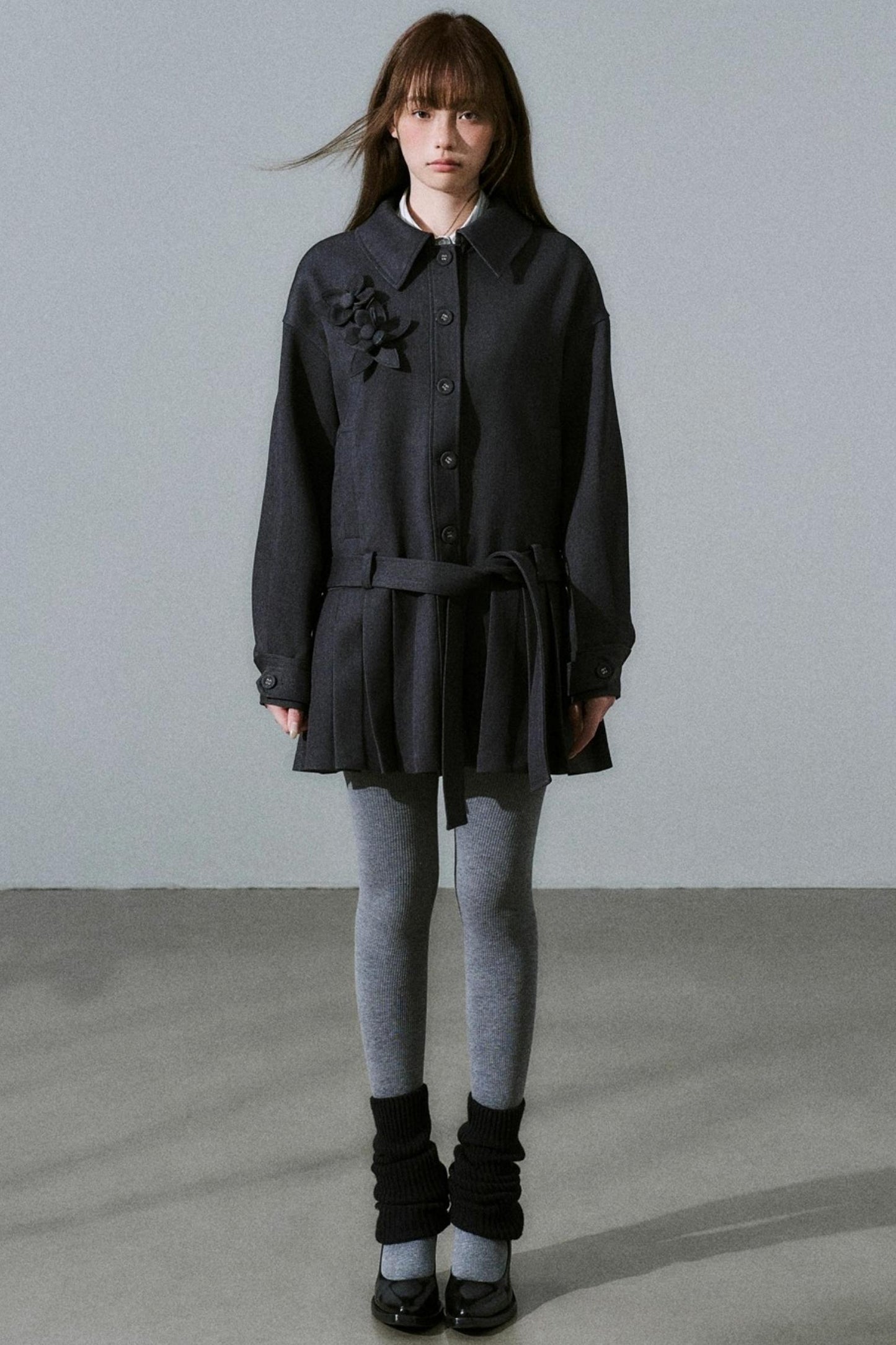 Forest Tencel Wool Trench Coat