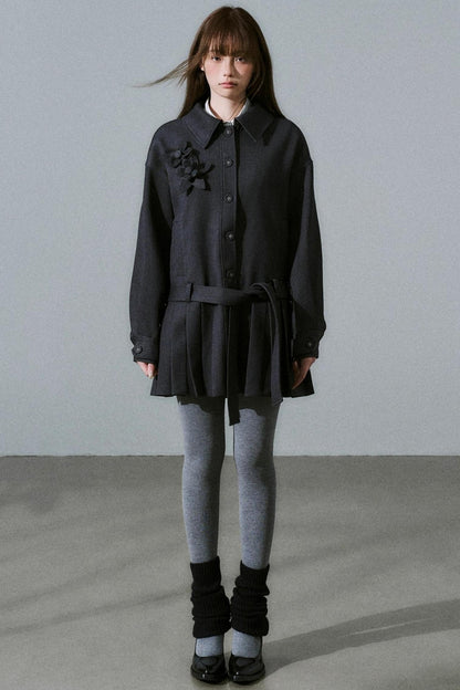 Forest Tencel Wool Trench Coat