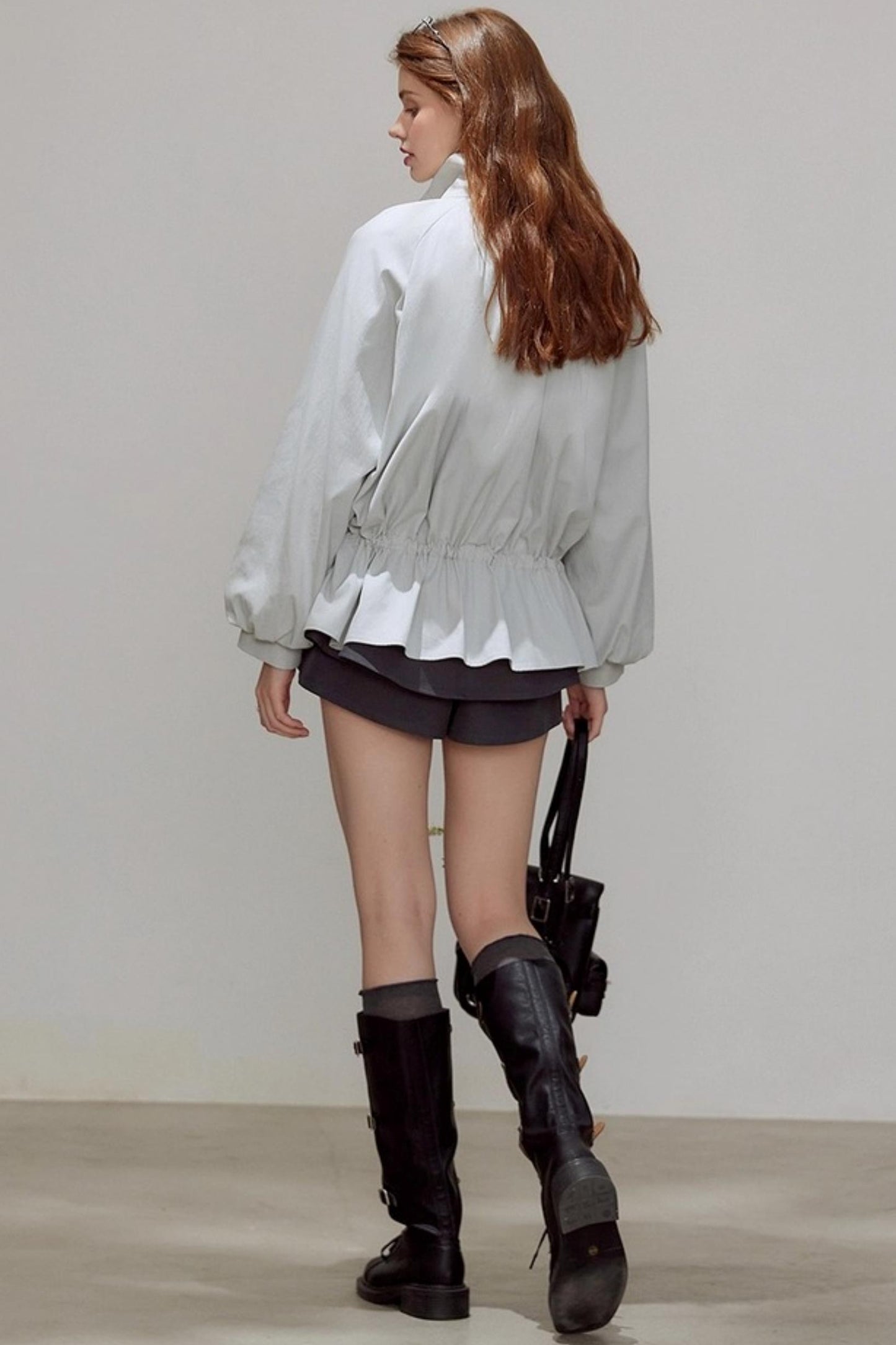 Autumn Draped Silhouette Trench Coat