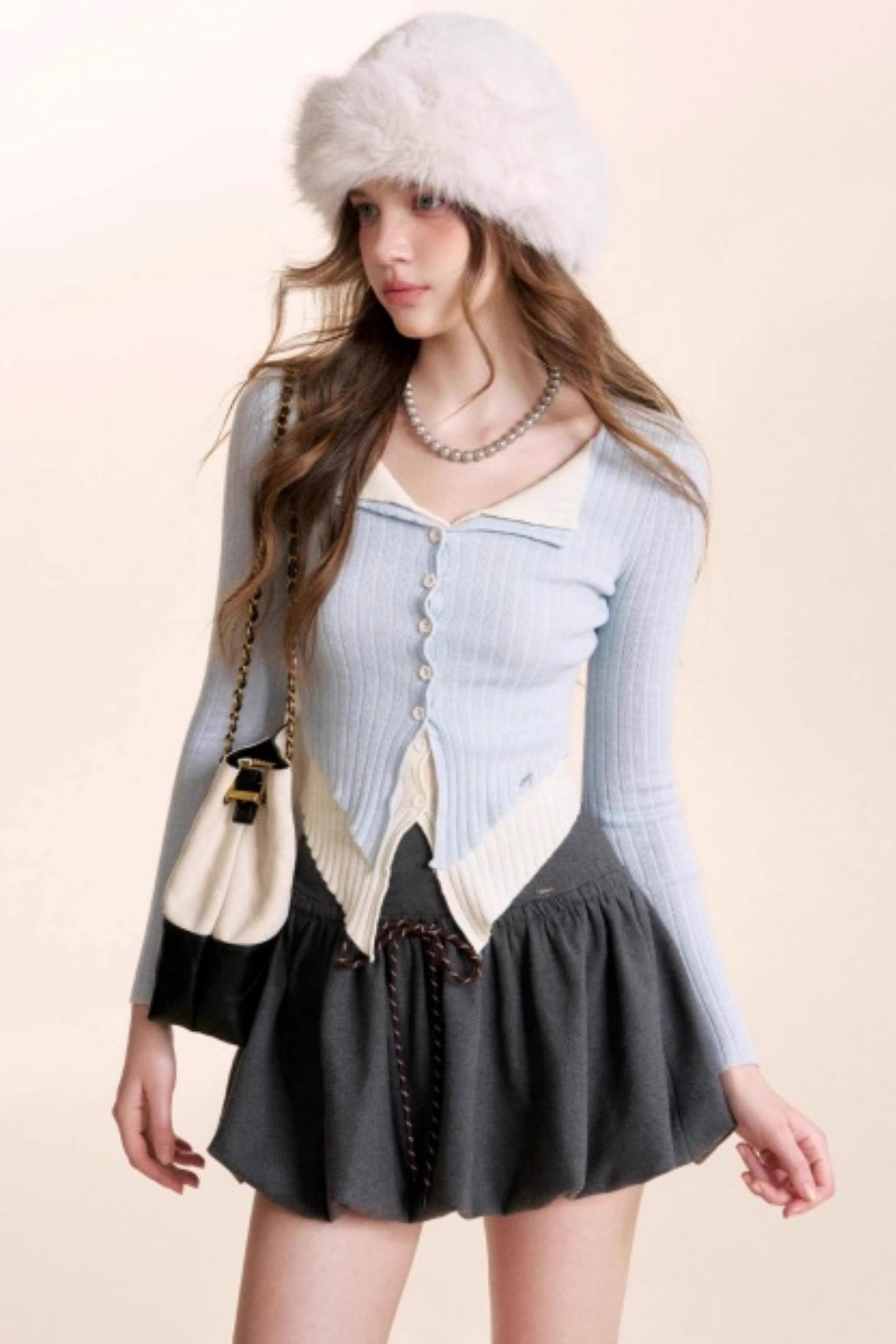 Romantic Wool Blend Cardigan