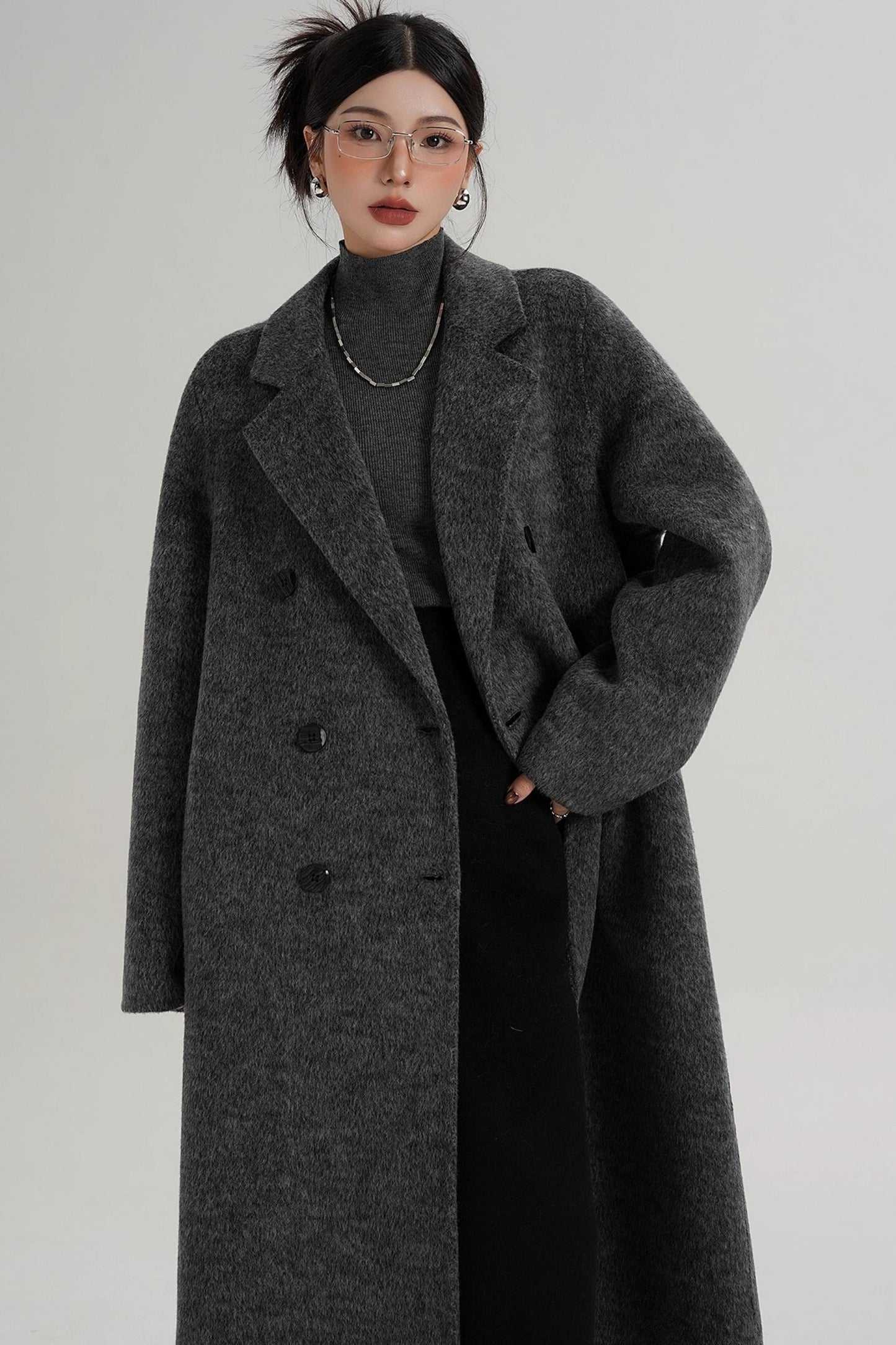 Textured Wool Suit Coat