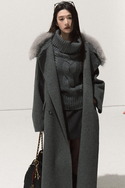 Retro Knit Twist Sweater