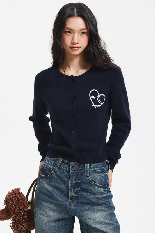 Retro Wool Knitted Cardigan