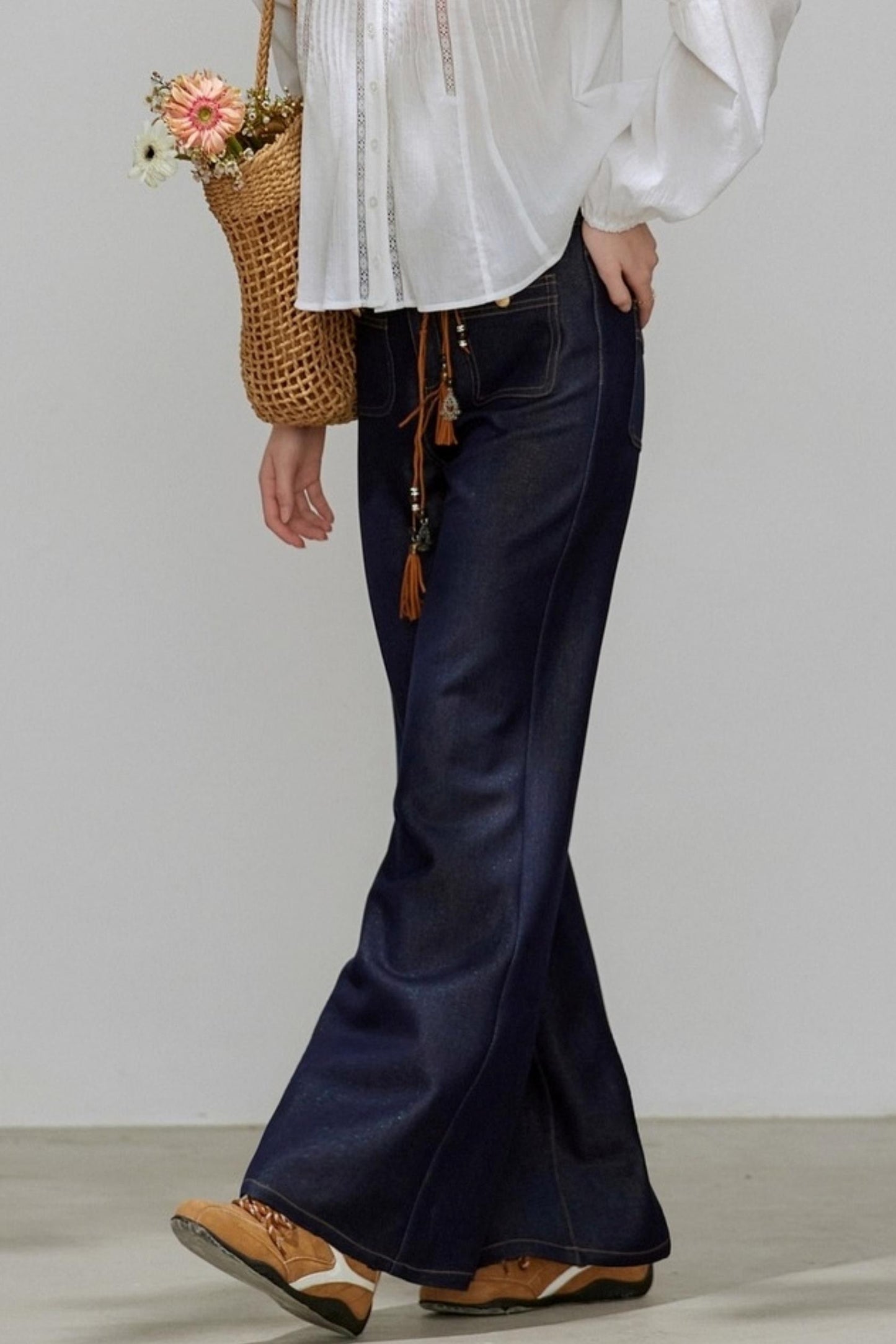 Autumn High Waist Denim Pants