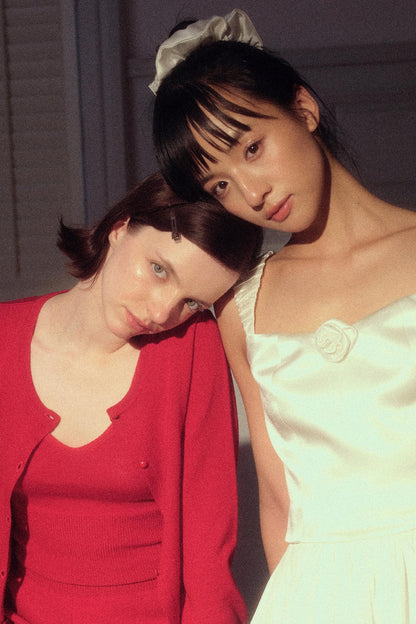 Satin Glitter Hair Ribbon