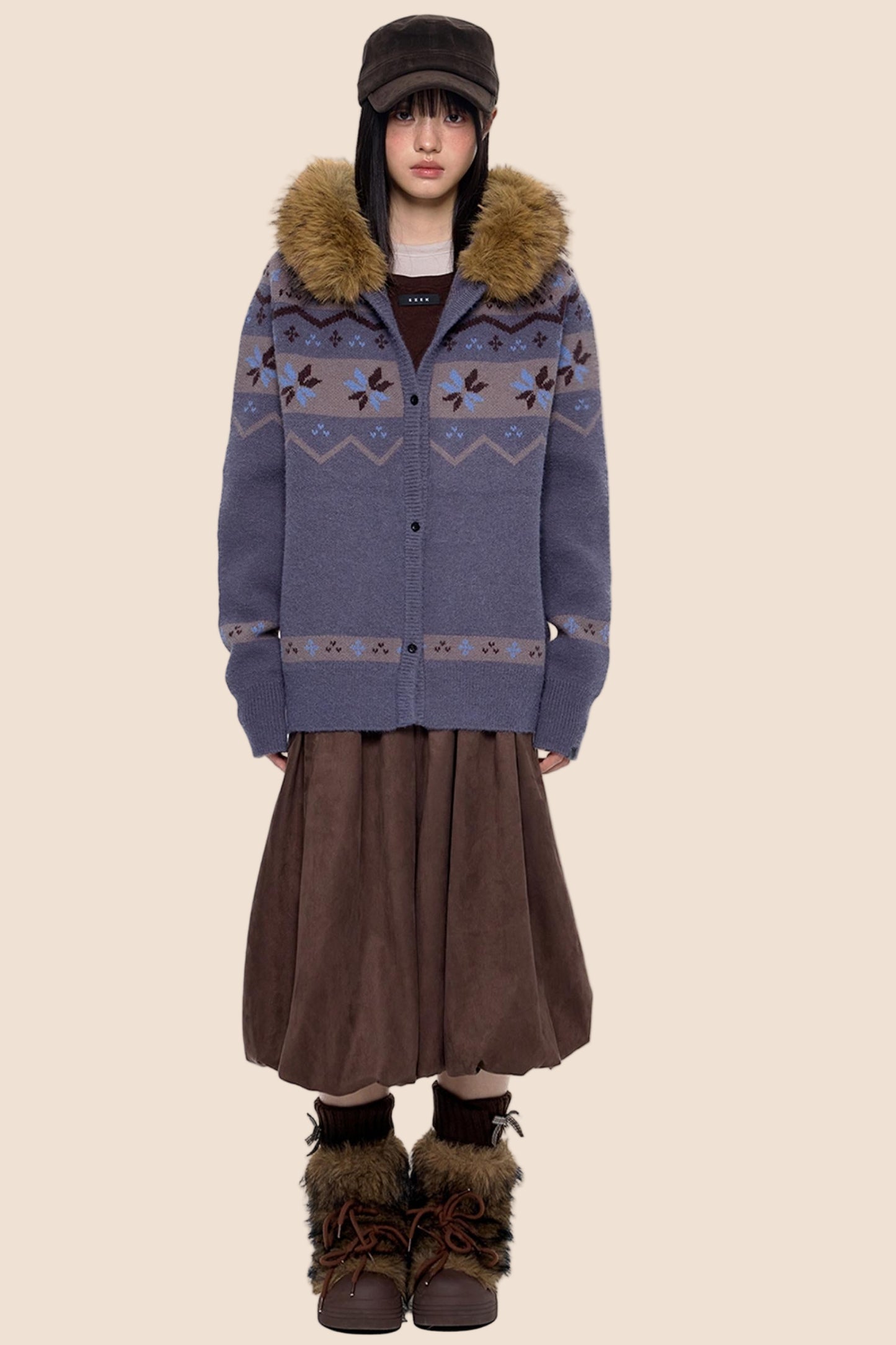 Fair Isle Sweater Jacket