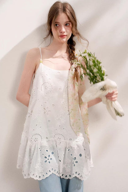 Island Chic Beaded Halter Dress