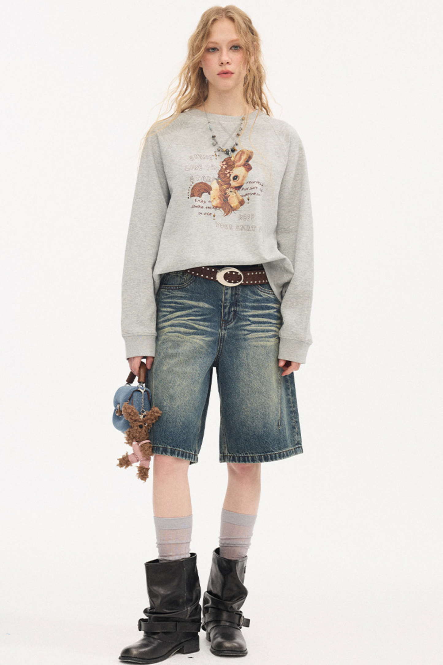 Blooming Now Strass-Pullover