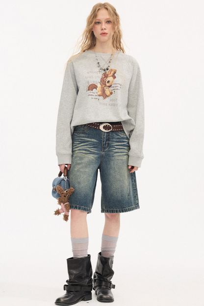 Blooming Now Strass-Pullover