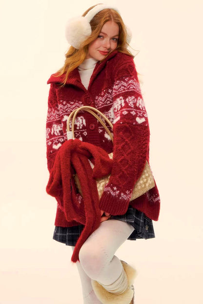 Fair Isle Wool Cardigan