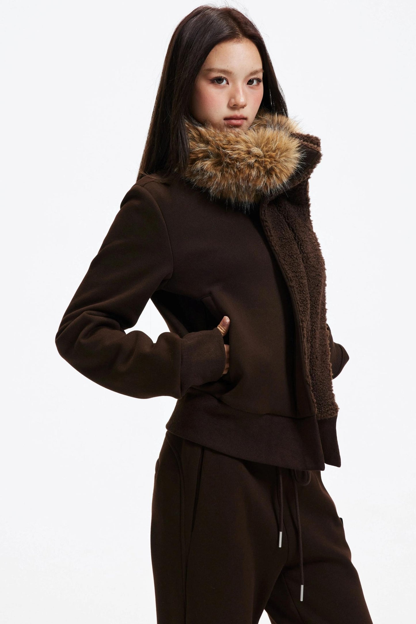 Autumn Fleece-Lined Jacket Set-Up