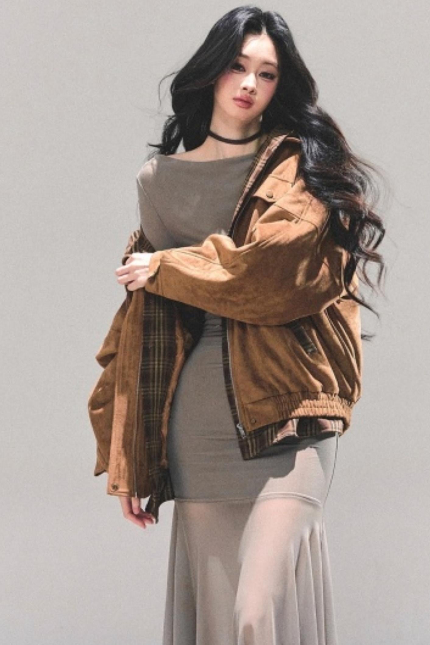 Slim-Fit Autumn Dress