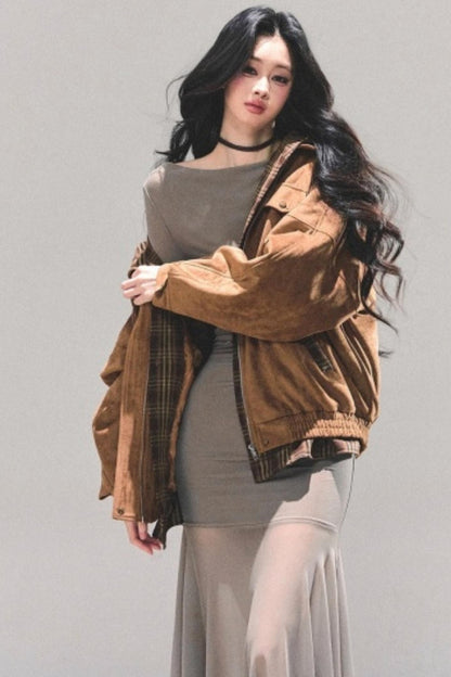 Slim-Fit Autumn Dress