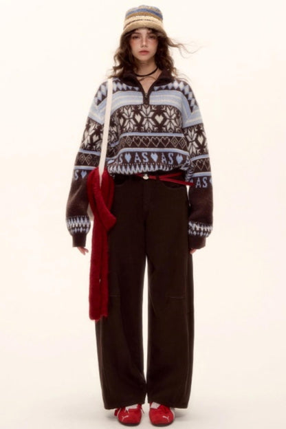 Scimitar Red Belt Denim Pants