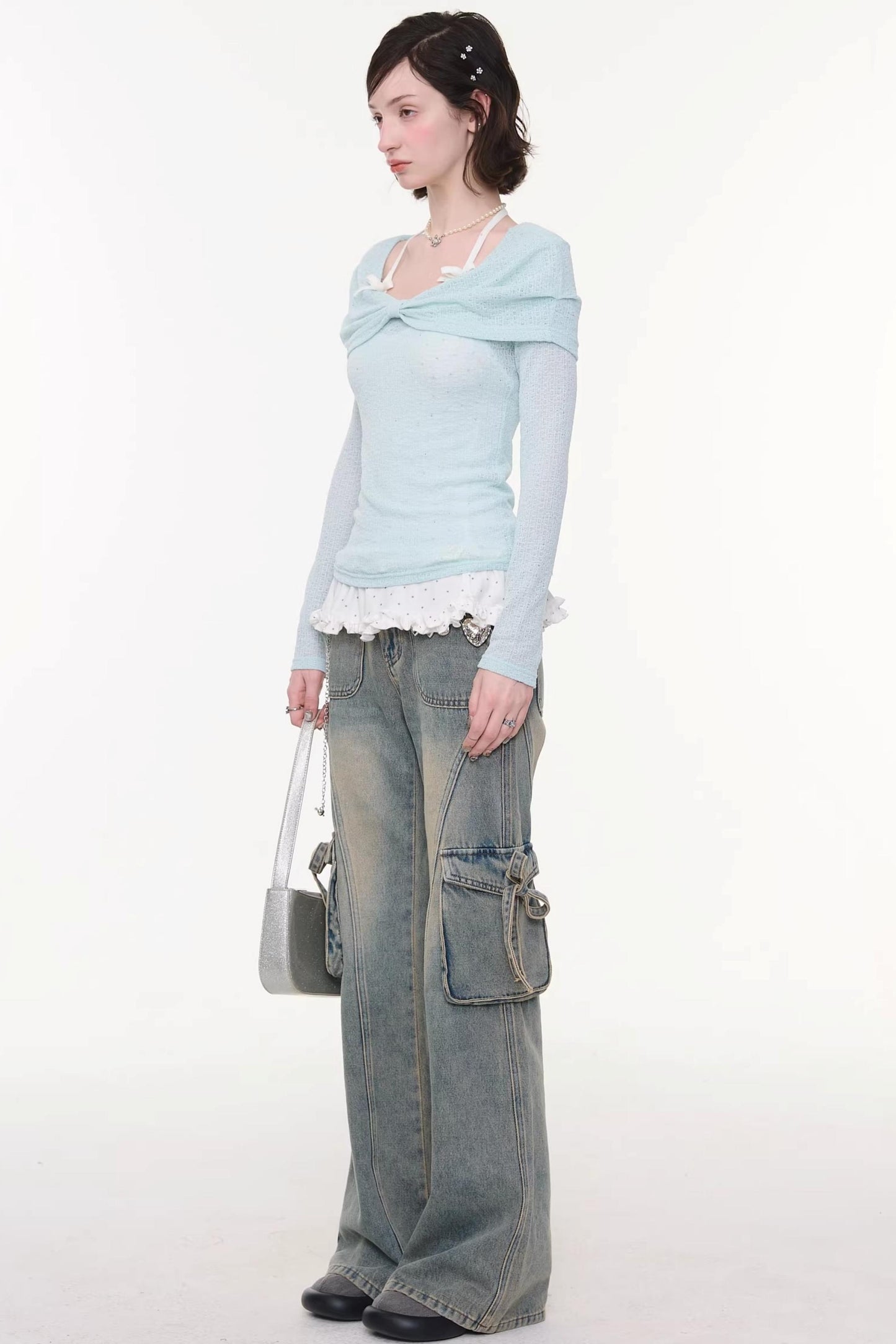 Butterfly Edge Flared Jeans