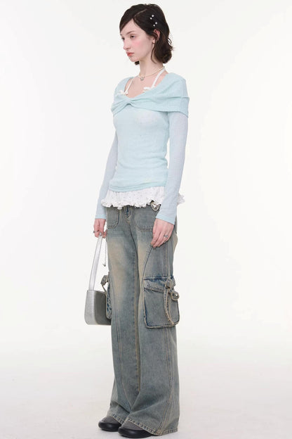 Butterfly Edge Flared Jeans