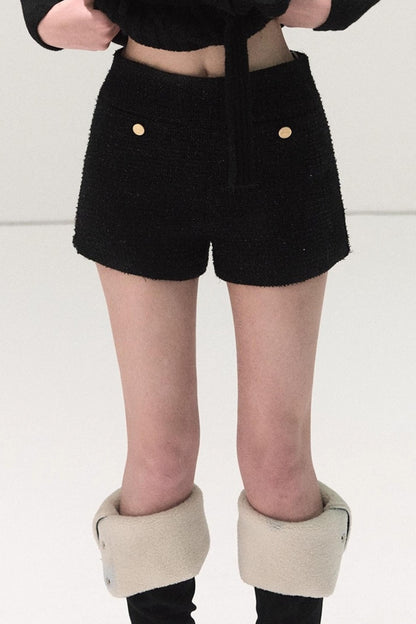 Tweed Wool Shorts