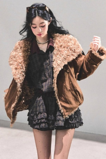 Sunset Trajectory Plaid Dress Set