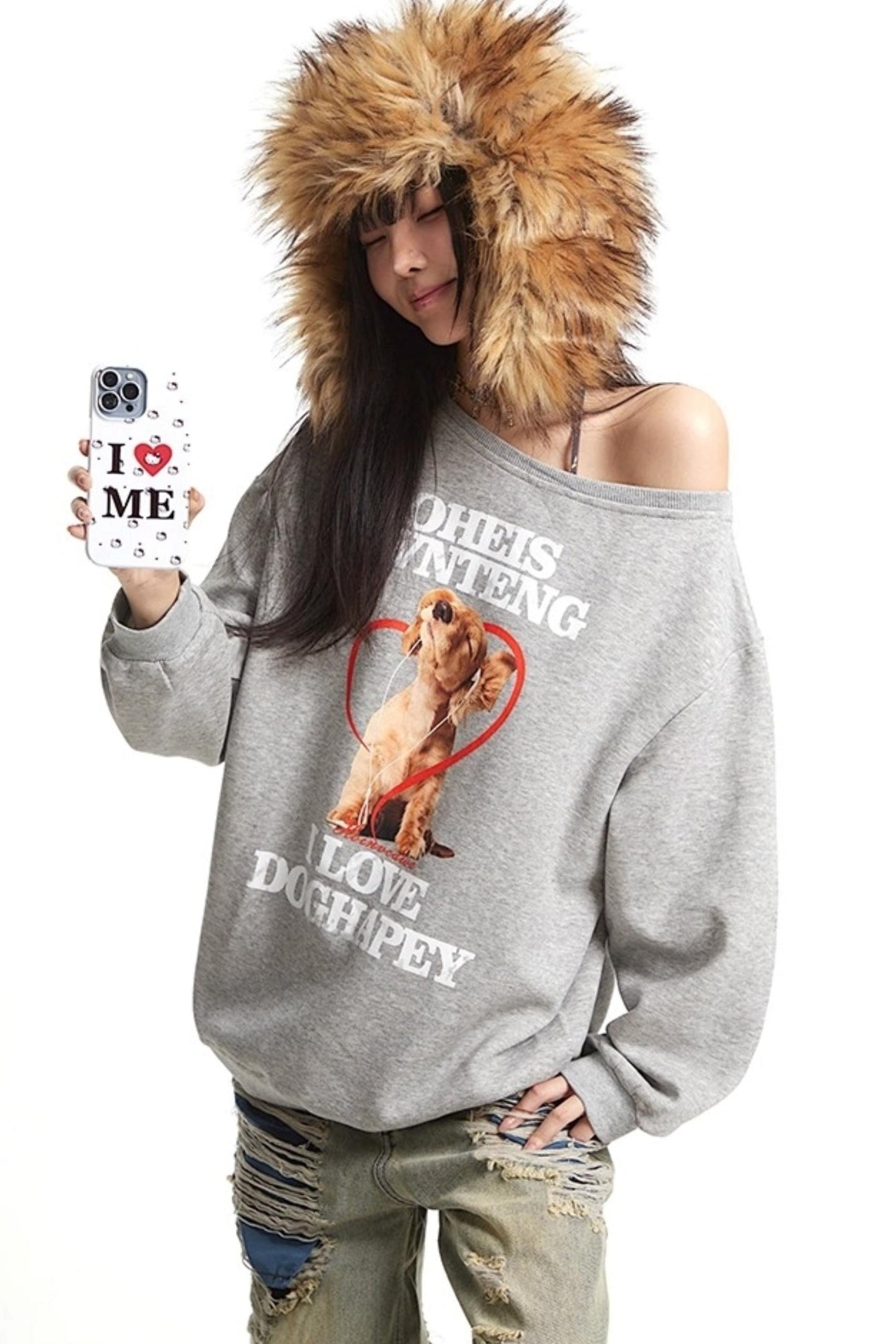 Vintage Lazy Sweatshirt