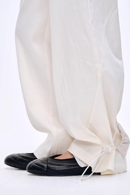 Lyocell Blend Color-Block Pants