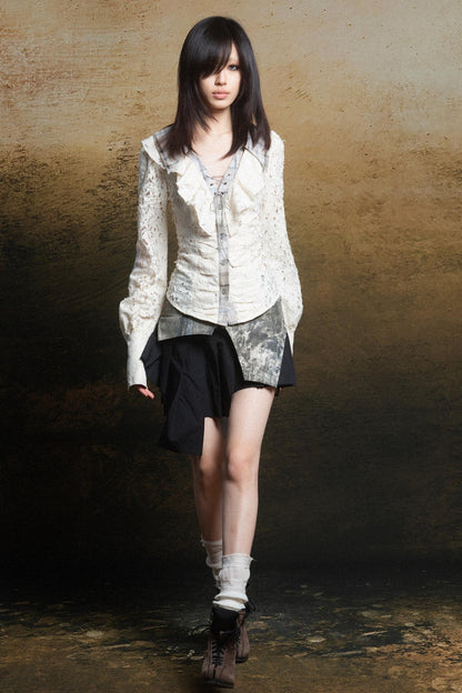 Cutout Punk Vintage Shirt