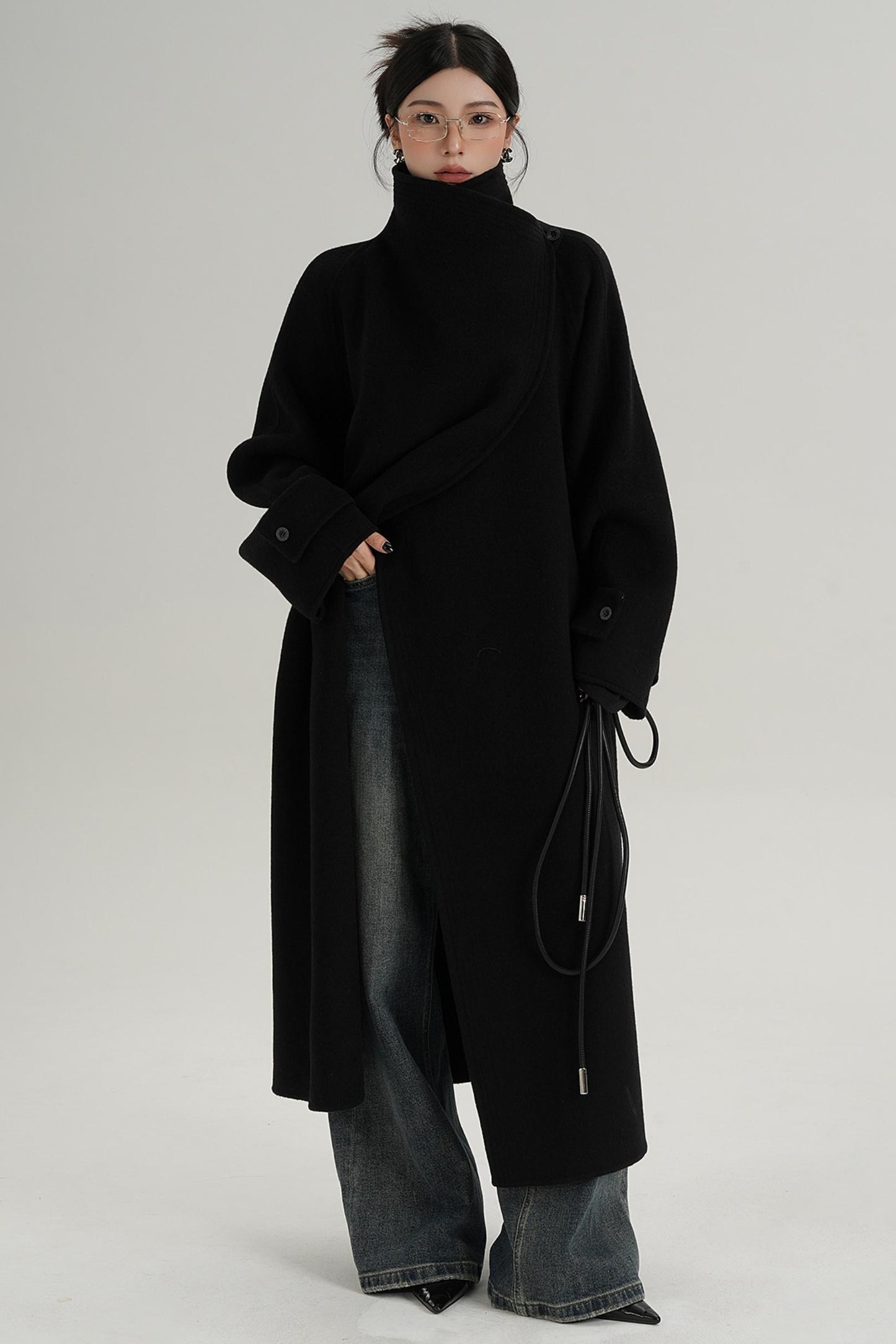 Ultra-High Reversible Wool Coat