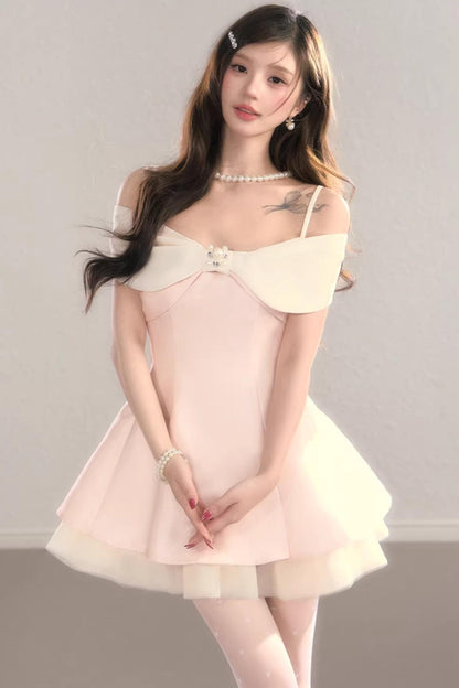 Off-Shoulder Bowknot Princess Dress