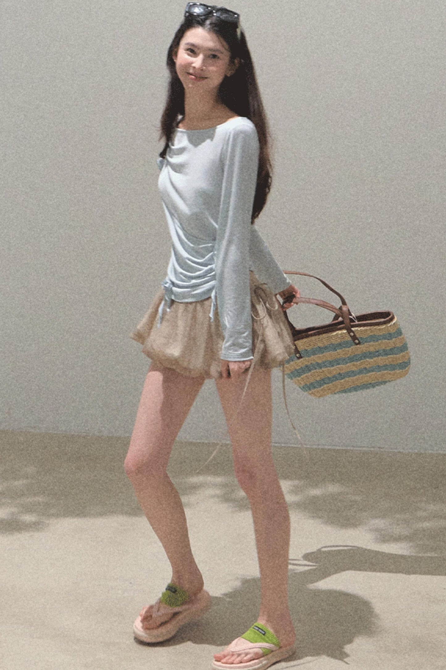 Floral Peplum Culottes Skirt Set