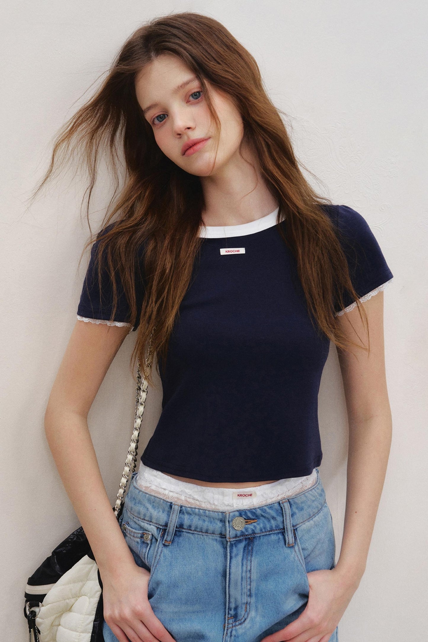 Lace Fusion Backless Top