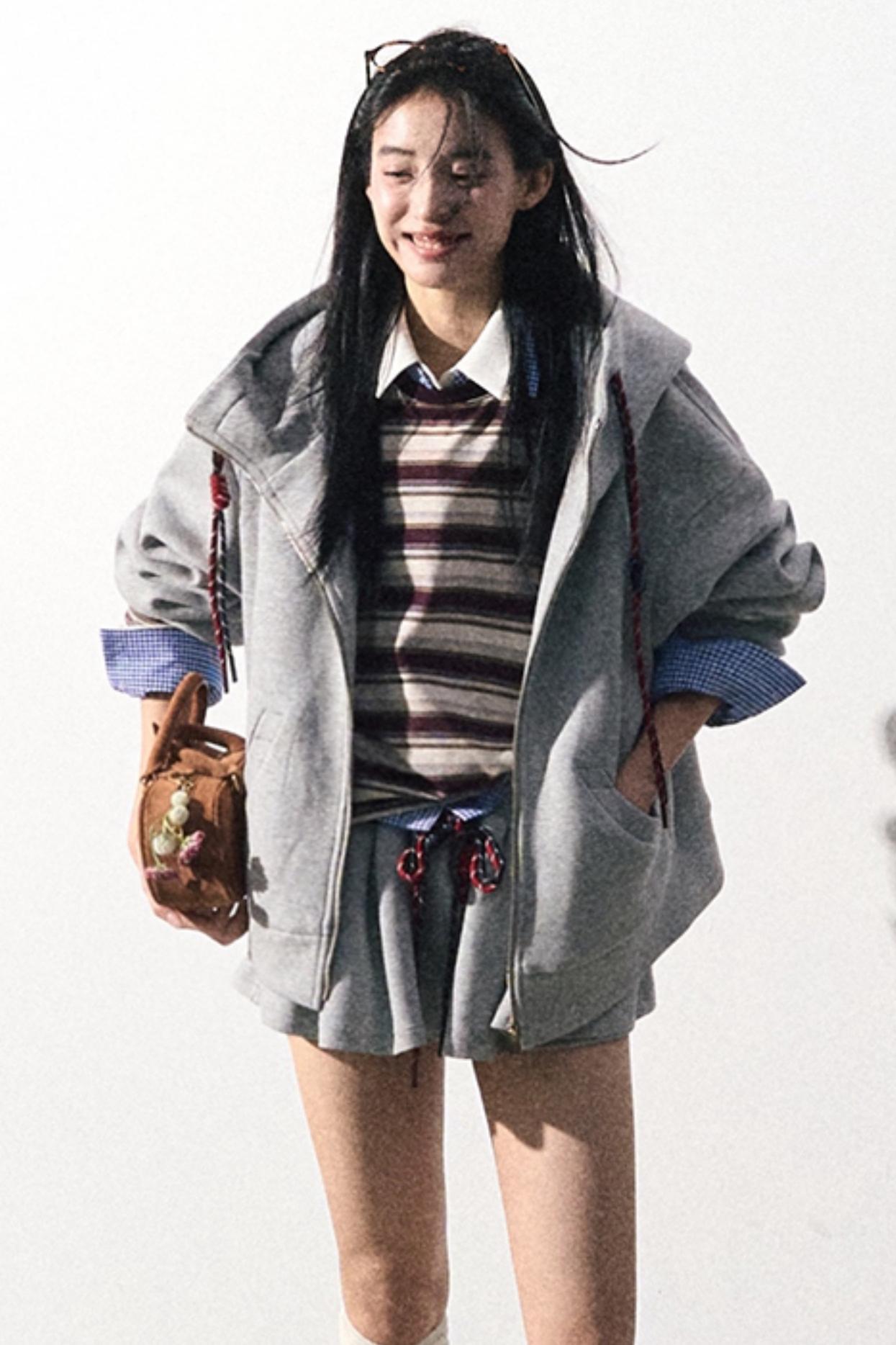 Fashionable Miu Baseball Skirt Set-Up