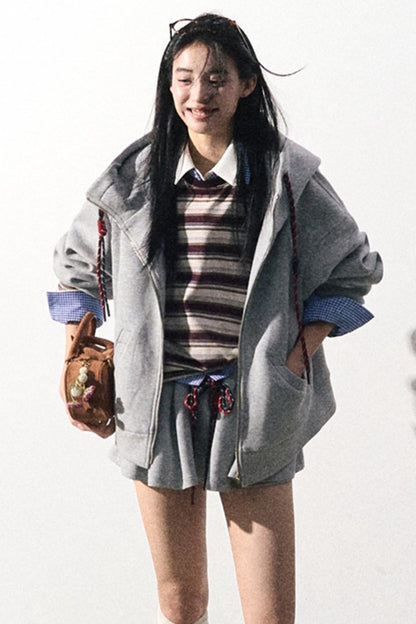 Fashionable Miu Baseball Skirt Set-Up