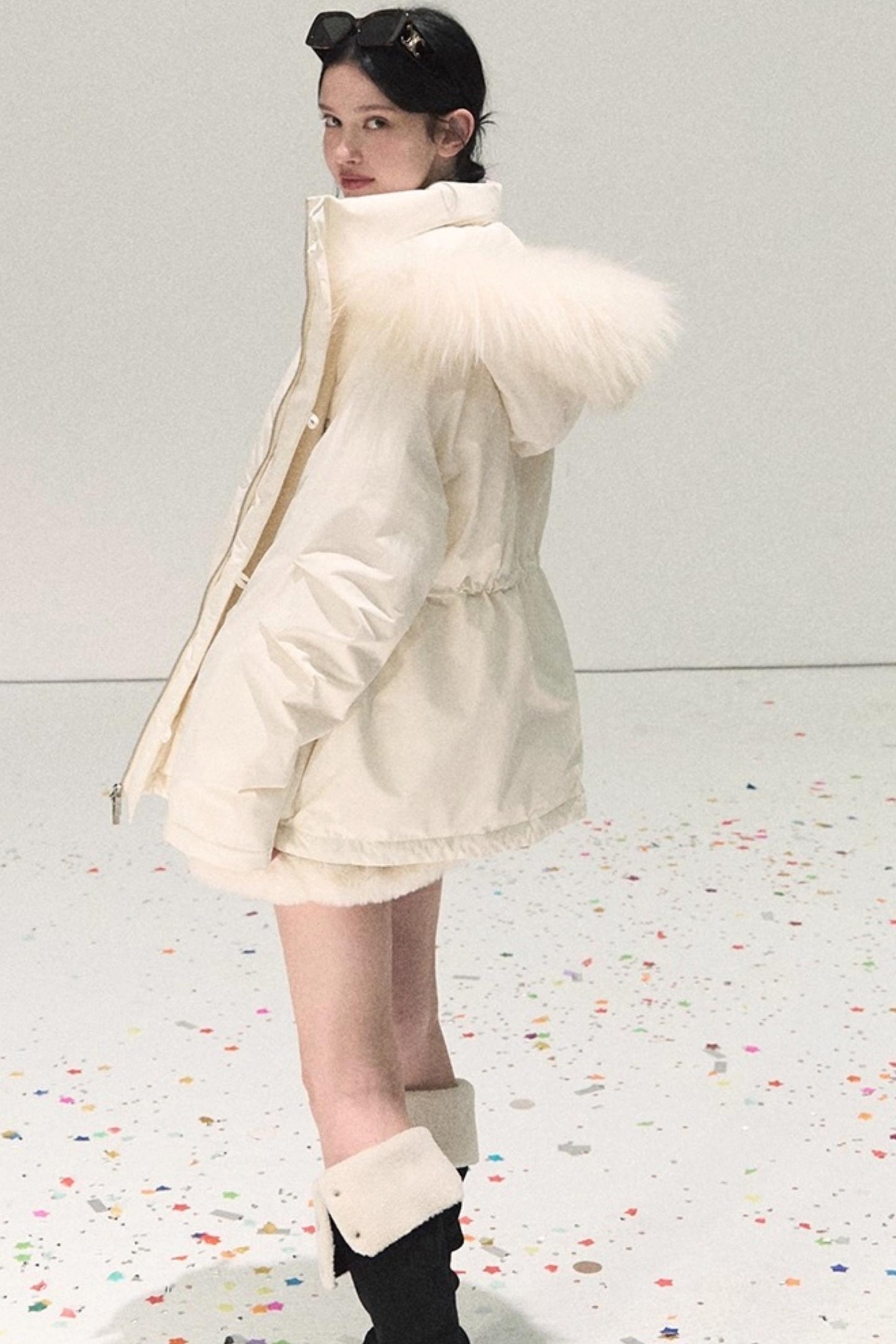 Snowfall Lace Knitted Dress