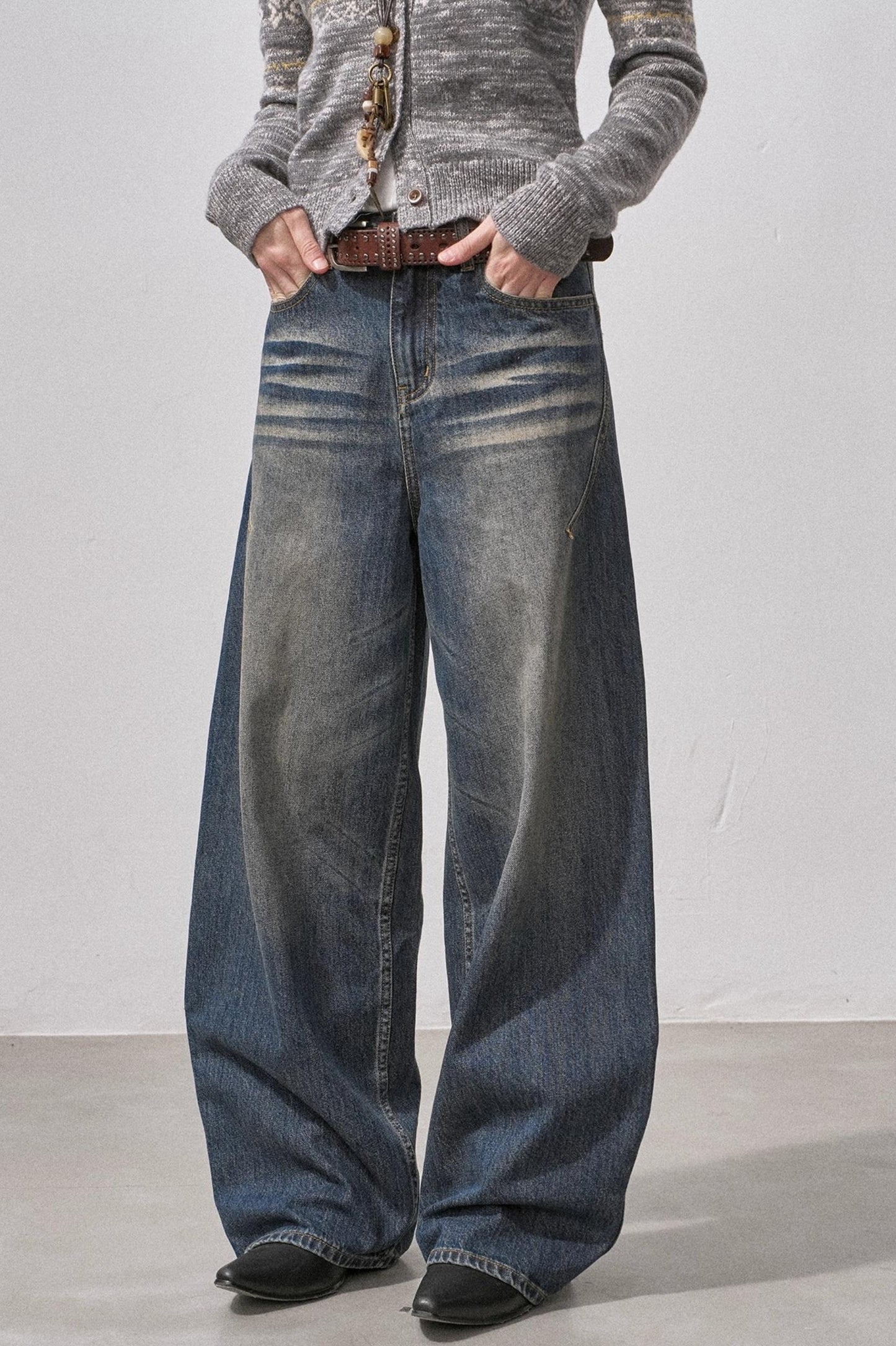 Seamless Whiskered Vintage Jeans